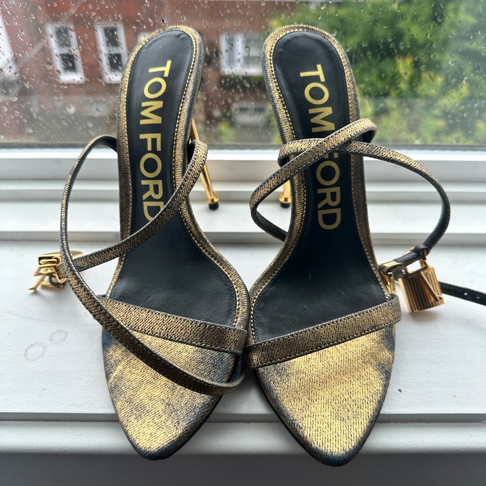 TOM FORD Padlock Naked Heel Sandal